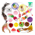 Fun Multicolor Cat Toy Combination Set