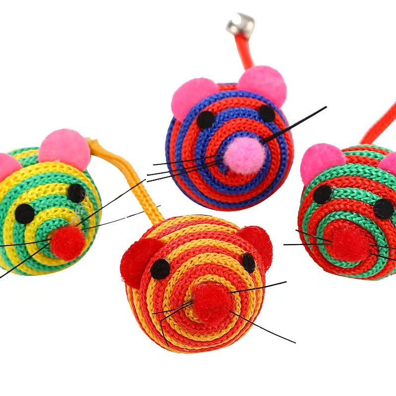 Nylon Rope Cat Toy with Bell