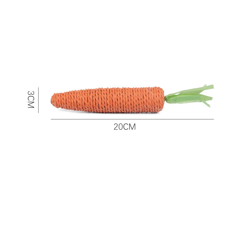 Carrot Crunch Tooth-Grinding Cat Toy