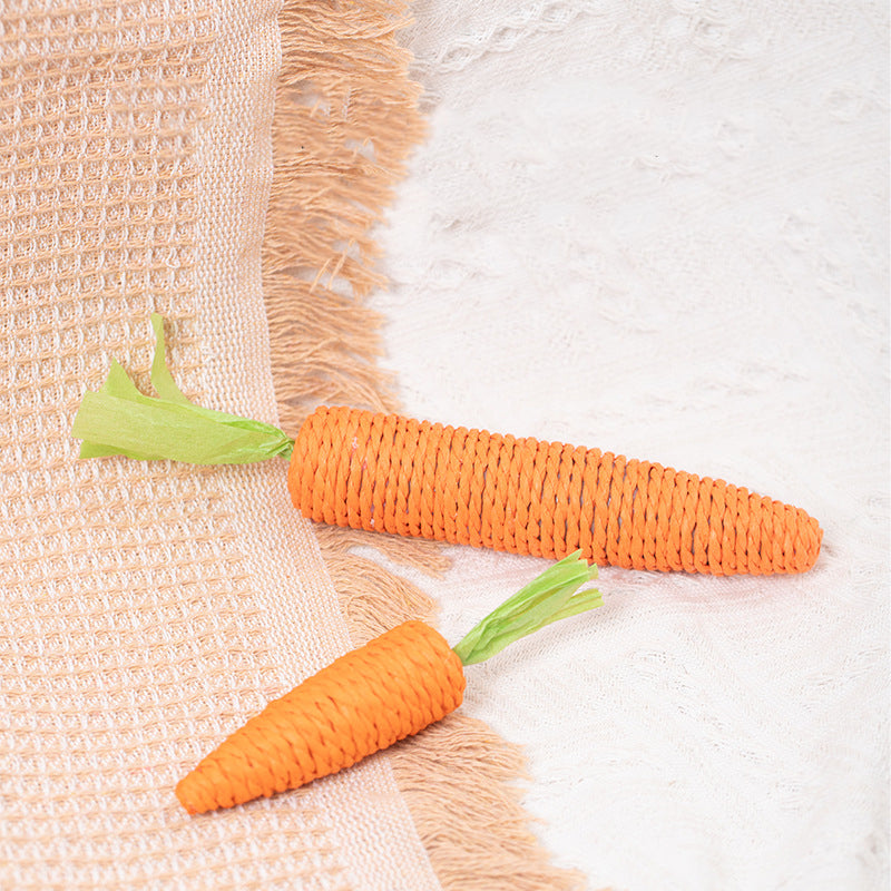 Carrot Crunch Tooth-Grinding Cat Toy