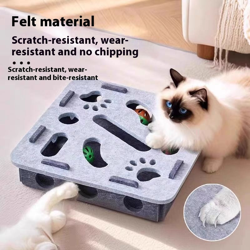 Peekaboo Felt Burrow Cat Toy