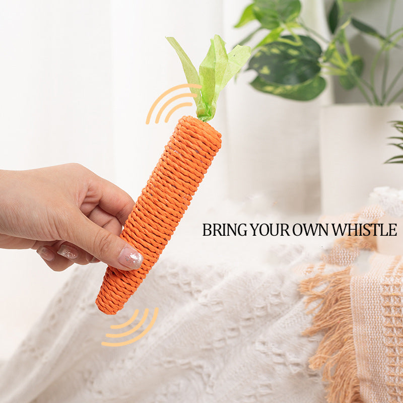 Carrot Crunch Tooth-Grinding Cat Toy