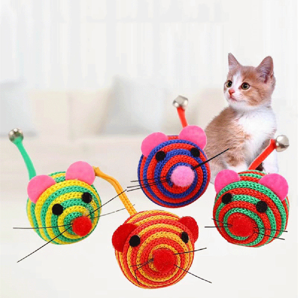 Nylon Rope Cat Toy with Bell