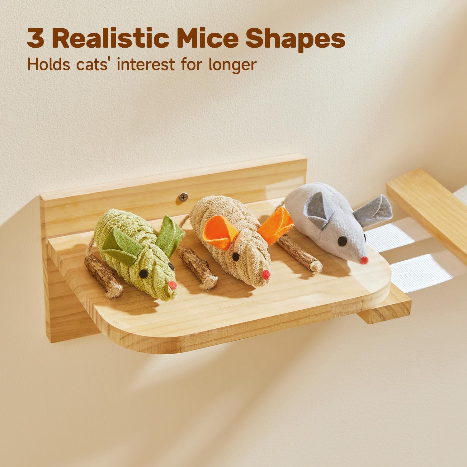 ChirpMouse Catnip + Silvervine Squeaky Mice