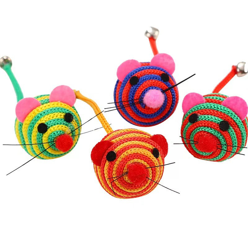 Nylon Rope Cat Toy with Bell